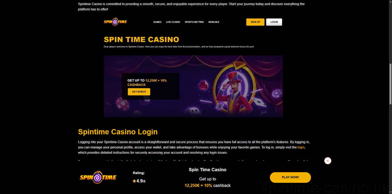 Spintime Casino Casino